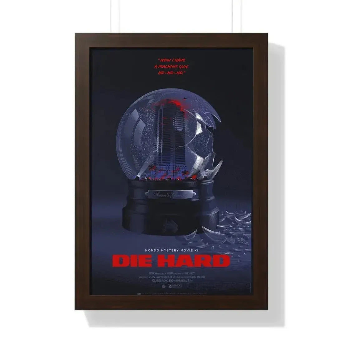 DIE HARD (MONDO) 1988 - Framed Movie Poster - The Sticker Space