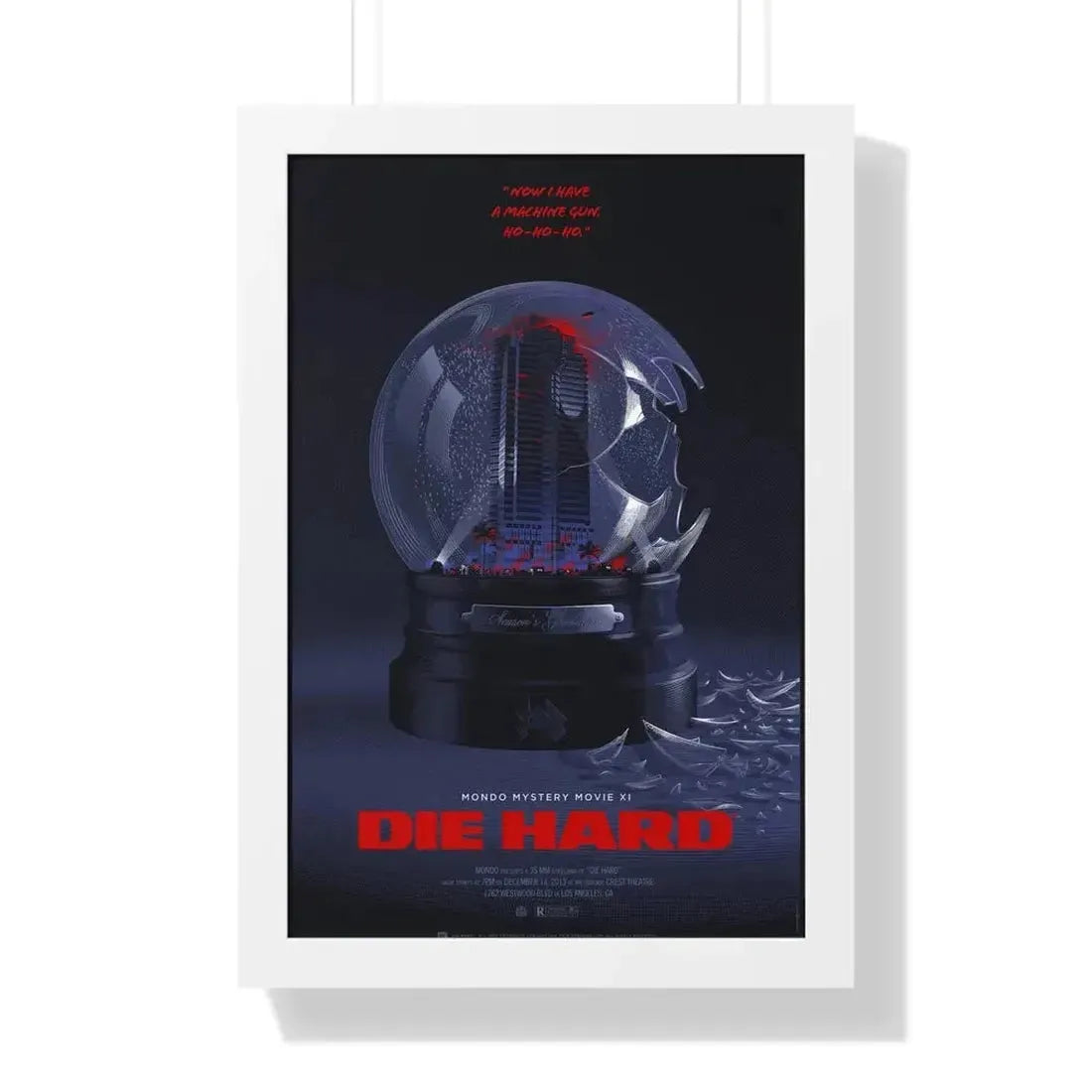 DIE HARD (MONDO) 1988 - Framed Movie Poster - The Sticker Space