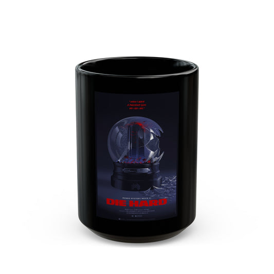 DIE HARD (MONDO) 1988 Movie Poster - Black Coffee Mug-15oz-The Sticker Space