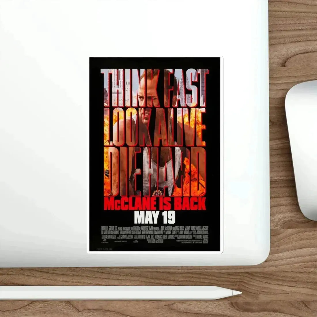 Die Hard With A Vengeance 1995 Movie Poster STICKER Vinyl Die-Cut Decal - The Sticker Space