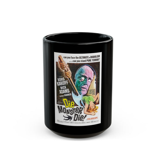 DIE MONSTER DIE! 1965 Movie Poster - Black Coffee Mug-15oz-The Sticker Space