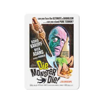 DIE MONSTER DIE! 1965 Movie Poster - Die-Cut Magnet-2" x 2"-The Sticker Space