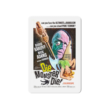 DIE MONSTER DIE! 1965 Movie Poster - Die-Cut Magnet-6 × 6"-The Sticker Space