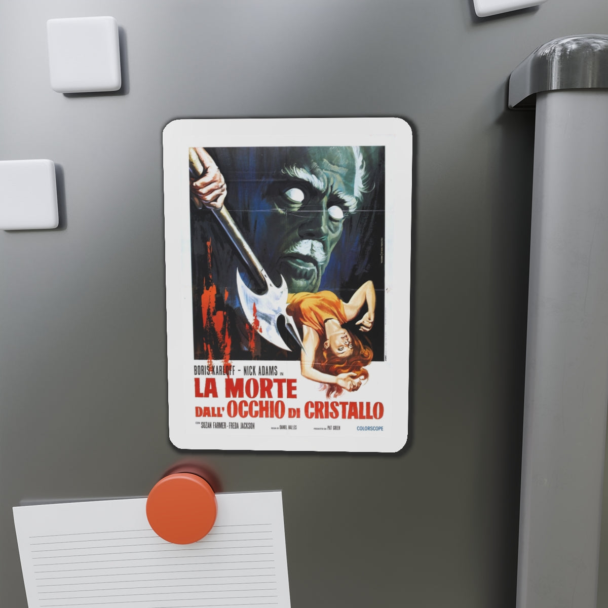 DIE MONSTER DIE (ITALIAN) 1965 Movie Poster - Die-Cut Magnet-The Sticker Space