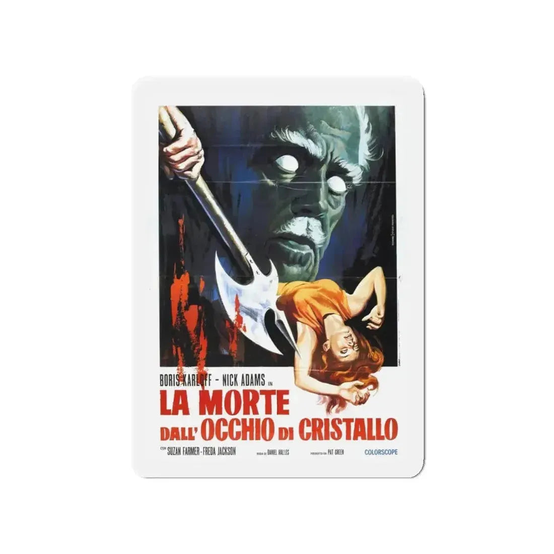 DIE MONSTER DIE (ITALIAN) 1965 Movie Poster - Refrigerator Magnet - The Sticker Space