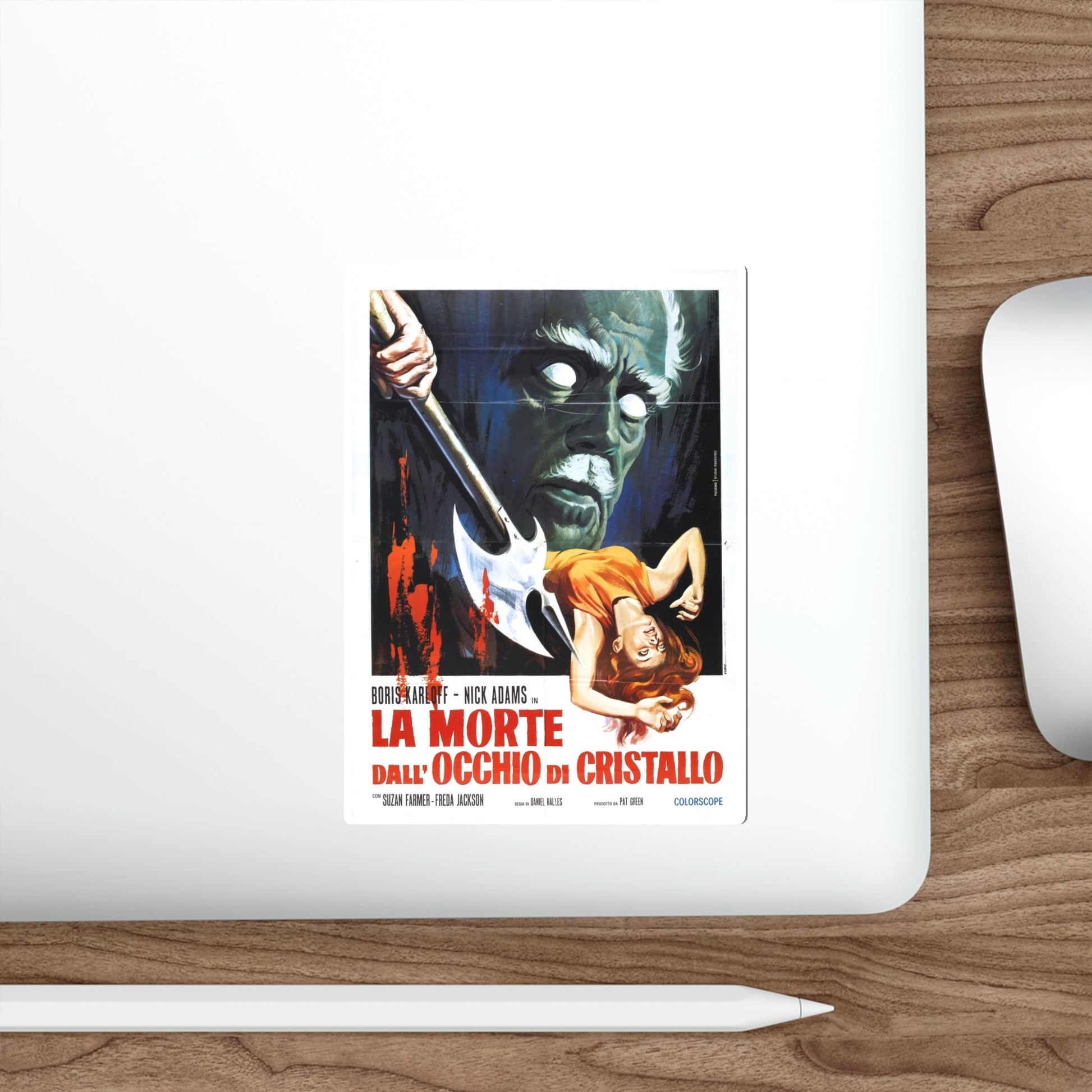 DIE MONSTER DIE (ITALIAN) 1965 Movie Poster STICKER Vinyl Die-Cut Decal-The Sticker Space