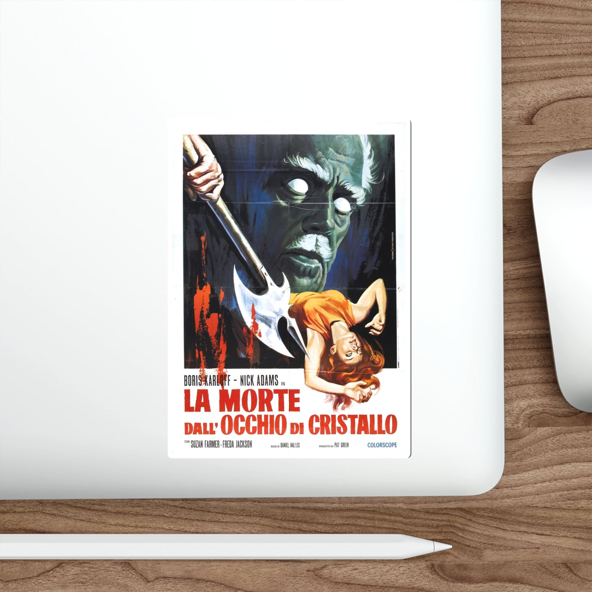 DIE MONSTER DIE (ITALIAN) 1965 Movie Poster STICKER Vinyl Die-Cut Decal-The Sticker Space