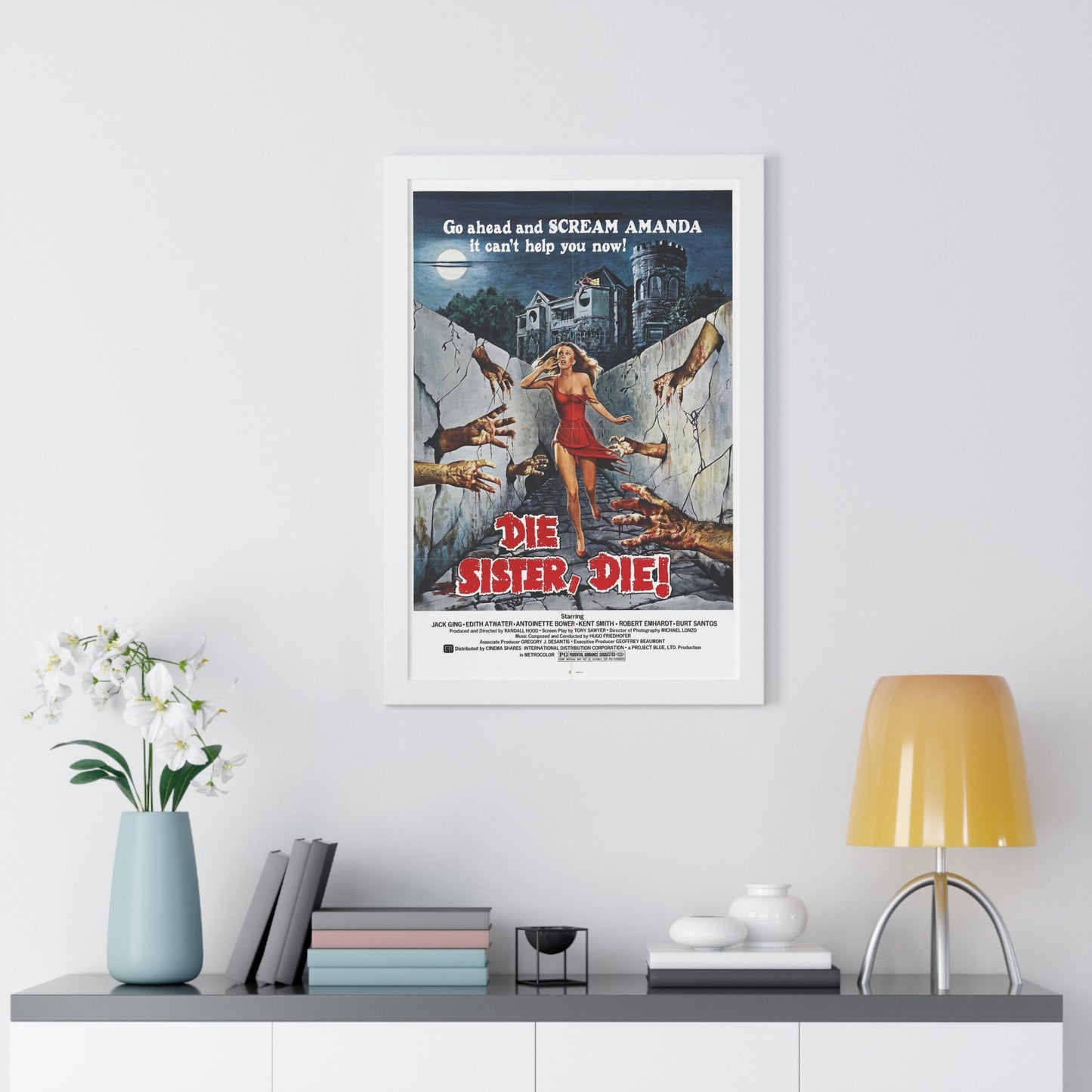 DIE SISTER, DIE! 1972 - Framed Movie Poster-The Sticker Space