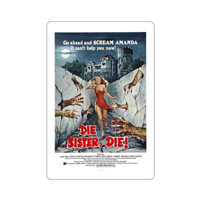 Die Sister Die! 1972 Movie Poster STICKER Vinyl Die-Cut Decal - The Sticker Space
