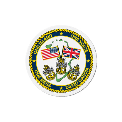 Diego Garcia One Mess (U.S. Navy) Die-Cut Magnet-The Sticker Space