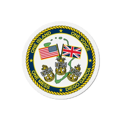 Diego Garcia One Mess (U.S. Navy) Refrigerator Magnet 2 Inch - The Sticker Space