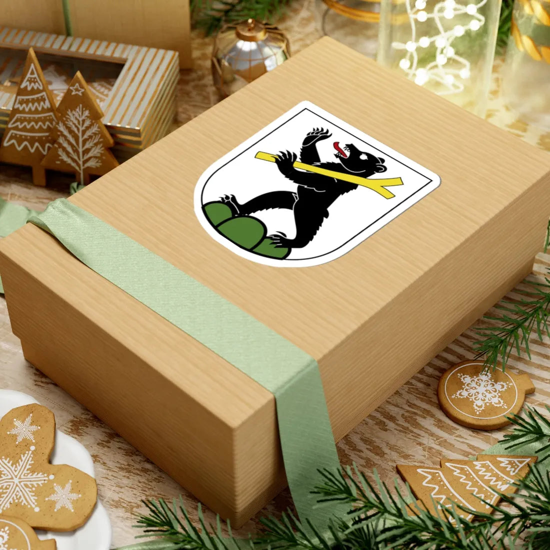 Dielsdorf-blazon (Switzerland) (Coat of Arms) STICKER Vinyl Kiss-Cut Decal - The Sticker Space