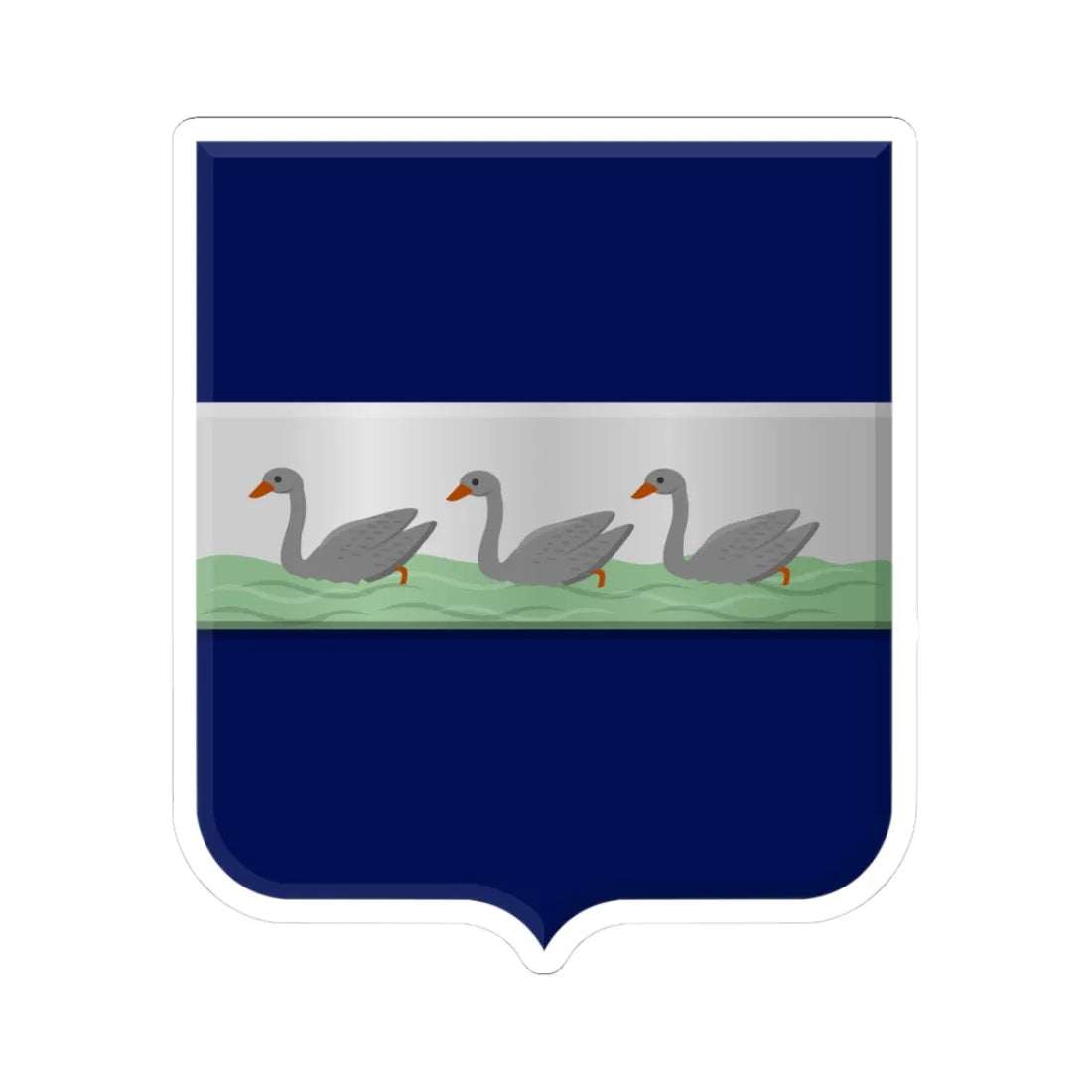 Diemen wapen 1816 (Netherlands) (Coat of Arms) STICKER Vinyl Kiss-Cut Decal 3 Inch White - The Sticker Space