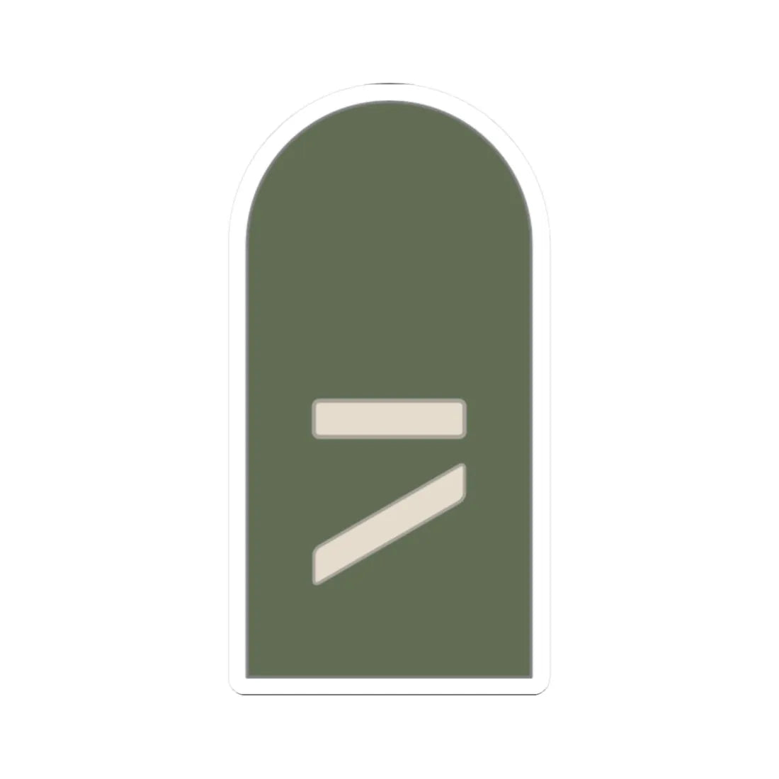 Dienstgrad Bundeswehr Heer 012 Gefreiter Unteroffizieranwaerter (Germany) (Military Rank) STICKER Vinyl Kiss-Cut Decal 2 Inch White - The Sticker Space