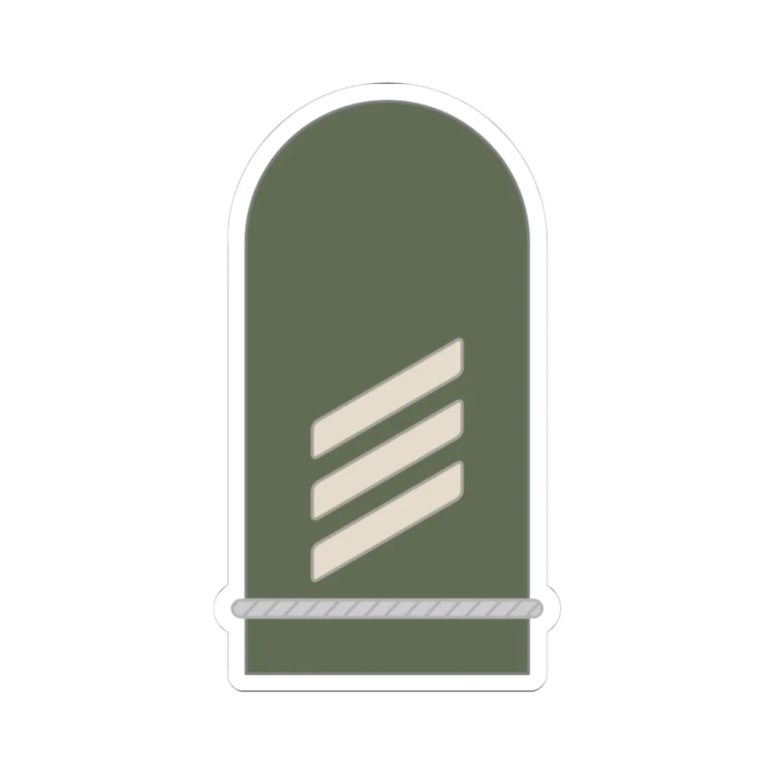 Dienstgrad Bundeswehr Heer 034 Hauptgefreiter Offizieranwaerter (Germany) (Military Rank) STICKER Vinyl Kiss-Cut Decal 3 Inch White - The Sticker Space