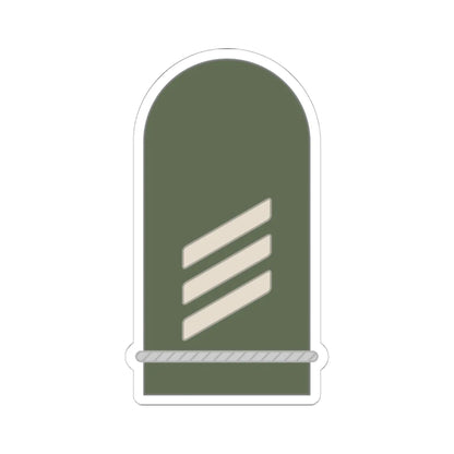 Dienstgrad Bundeswehr Heer 034 Hauptgefreiter Offizieranwaerter (Germany) (Military Rank) STICKER Vinyl Kiss-Cut Decal 6 Inch White - The Sticker Space