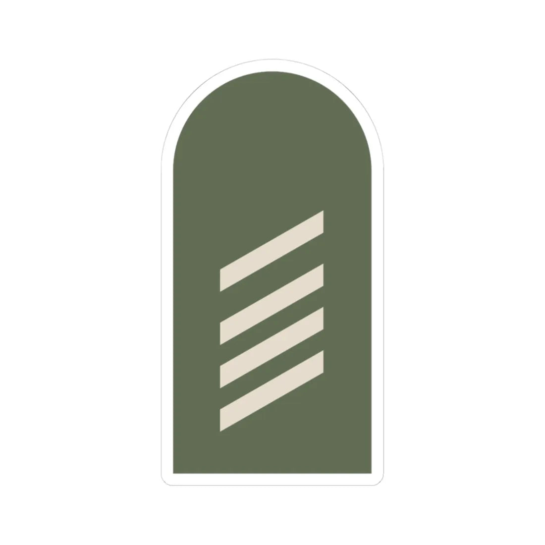 Dienstgrad Bundeswehr Heer 041 Stabsgefreiter (Germany) (Military Rank) STICKER Vinyl Kiss-Cut Decal 3 Inch White - The Sticker Space