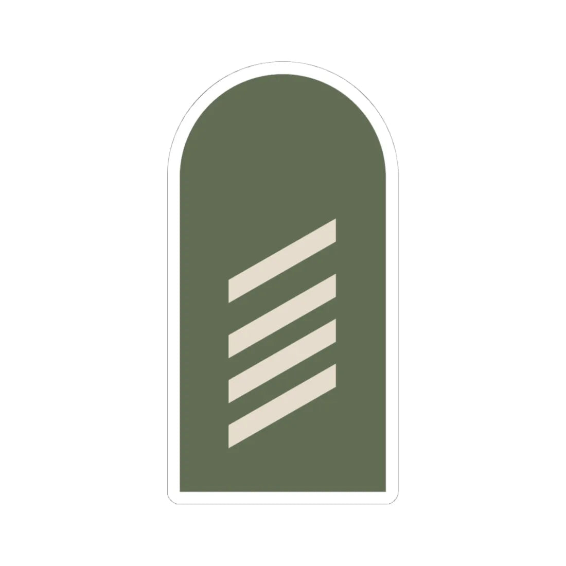 Dienstgrad Bundeswehr Heer 041 Stabsgefreiter (Germany) (Military Rank) STICKER Vinyl Kiss-Cut Decal 4 Inch White - The Sticker Space