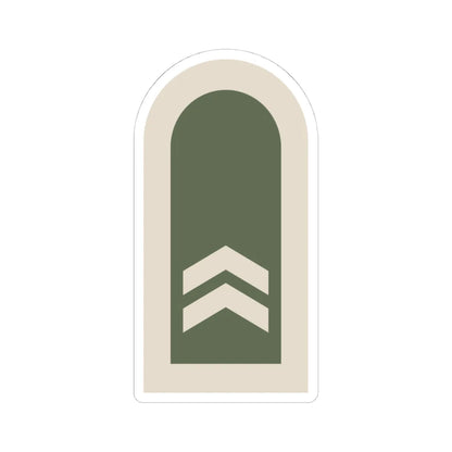 Dienstgrad Bundeswehr Heer 141 Oberfeldwebel (Germany) (Military Rank) STICKER Vinyl Kiss-Cut Decal 4 Inch White - The Sticker Space