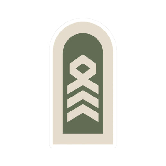Dienstgrad Bundeswehr Heer 171 Oberstabsfeldwebel (Germany) (Military Rank) STICKER Vinyl Kiss-Cut Decal 2 Inch White - The Sticker Space