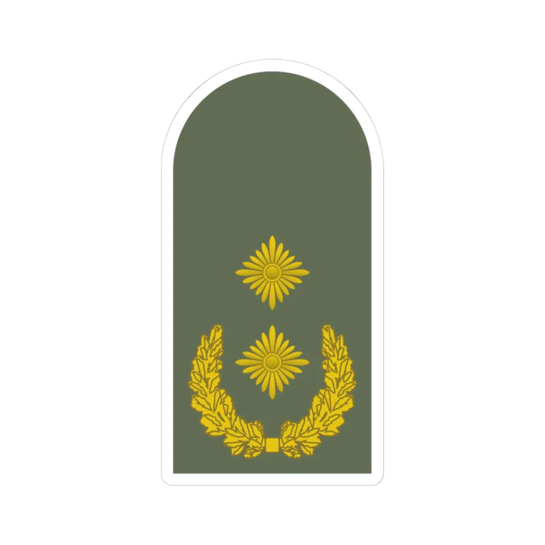 Dienstgrad Bundeswehr Heer 321 Generalmajor (Germany) (Military Rank) STICKER Vinyl Kiss-Cut Decal 3 Inch White - The Sticker Space