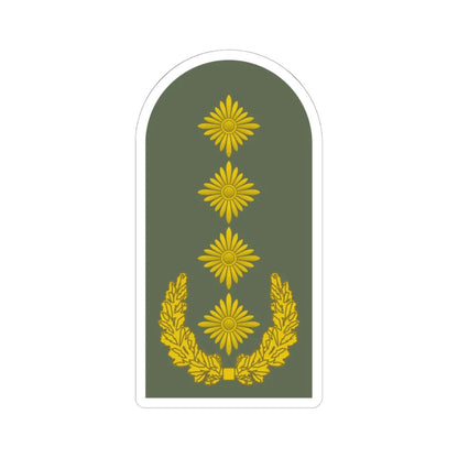Dienstgrad Bundeswehr Heer 341 General (Germany) (Military Rank) STICKER Vinyl Kiss-Cut Decal 6 Inch White - The Sticker Space