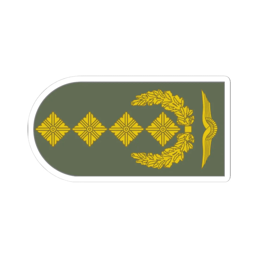 Dienstgrad Bundeswehr LW General infobox (Military Rank) STICKER Vinyl Kiss-Cut Decal 3 Inch White - The Sticker Space