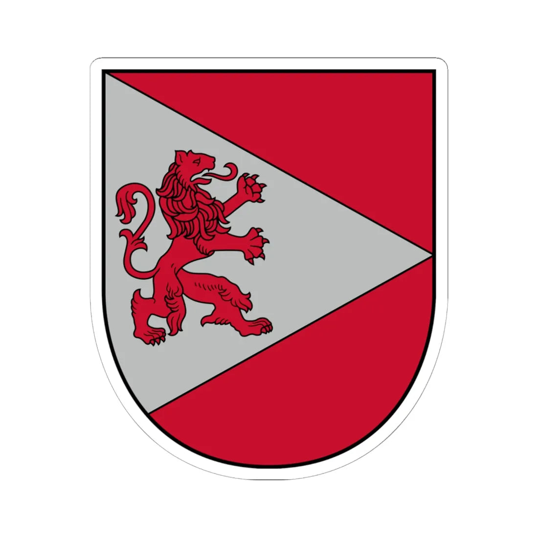 Dienvidkurzemes novada ģerbonis (Latvia) (Coat of Arms) STICKER Vinyl Kiss-Cut Decal 6 Inch White - The Sticker Space
