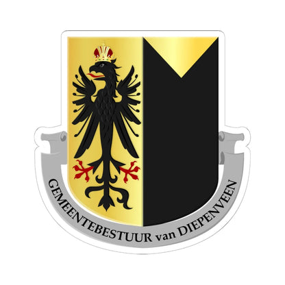 Diepenveen wapen (Netherlands) (Coat of Arms) STICKER Vinyl Kiss-Cut Decal 6 Inch White - The Sticker Space