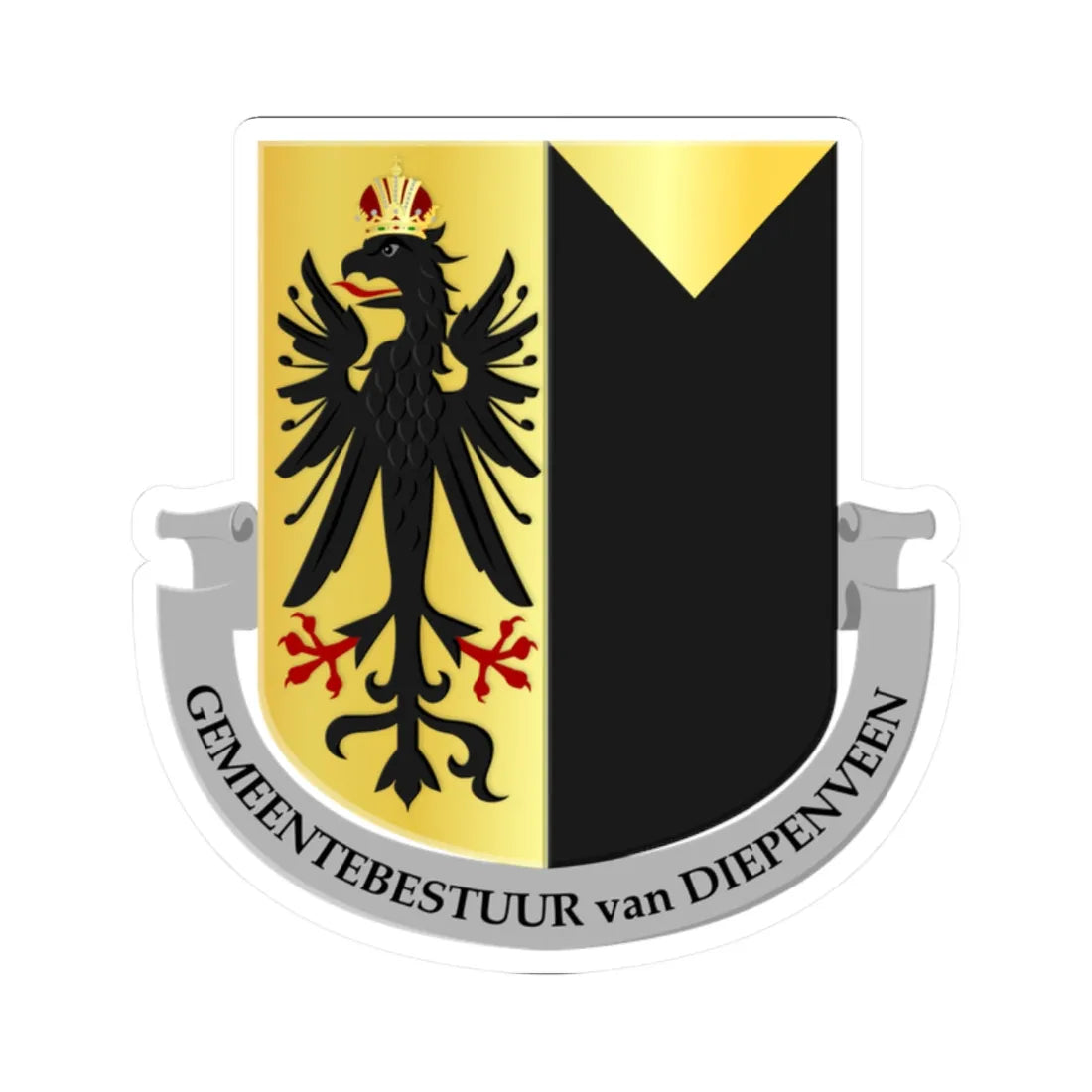 Diepenveen wapen (Netherlands) (Coat of Arms) STICKER Vinyl Kiss-Cut Decal - The Sticker Space