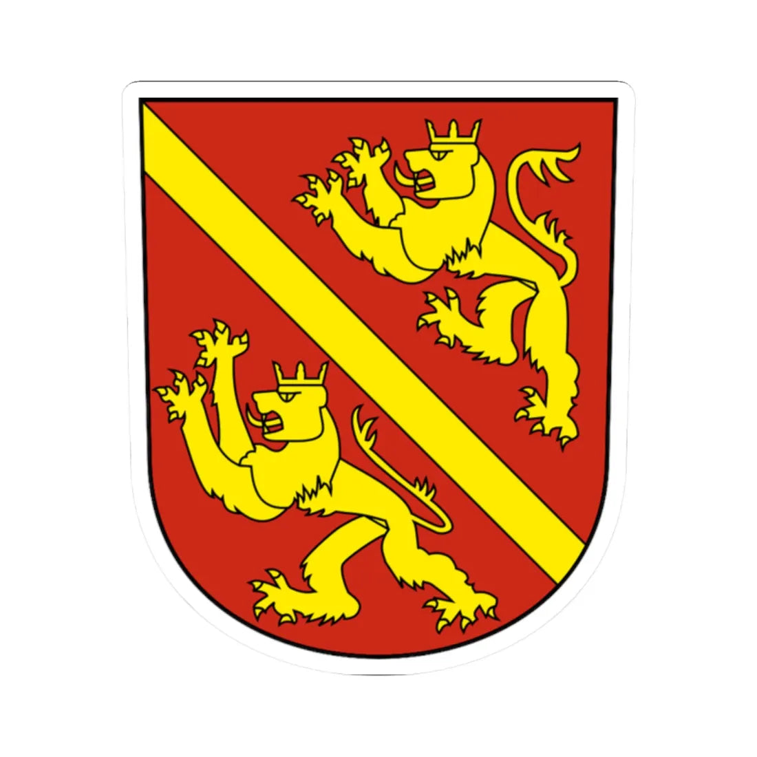 Diessenhofen-blazon (Switzerland) (Coat of Arms) STICKER Vinyl Kiss-Cut Decal 2 Inch White - The Sticker Space