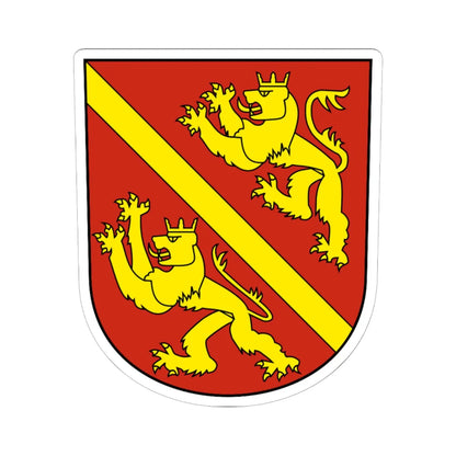 Diessenhofen-blazon (Switzerland) (Coat of Arms) STICKER Vinyl Kiss-Cut Decal 6 Inch White - The Sticker Space