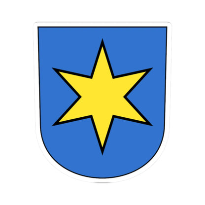 Dietlikon-blazon (Switzerland) (Coat of Arms) STICKER Vinyl Kiss-Cut Decal 2 Inch White - The Sticker Space