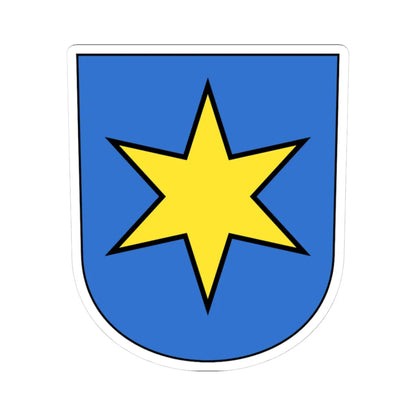 Dietlikon-blazon (Switzerland) (Coat of Arms) STICKER Vinyl Kiss-Cut Decal 3 Inch White - The Sticker Space