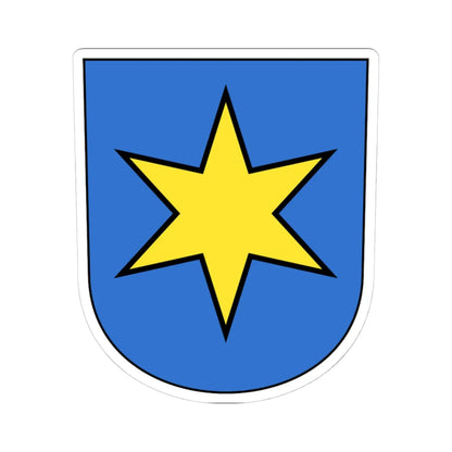 Dietlikon-blazon (Switzerland) (Coat of Arms) STICKER Vinyl Kiss-Cut Decal 4 Inch White - The Sticker Space