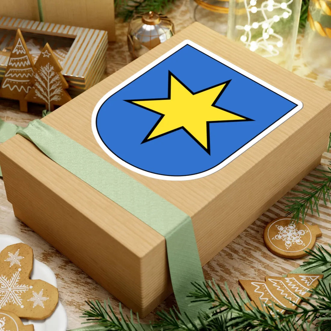 Dietlikon-blazon (Switzerland) (Coat of Arms) STICKER Vinyl Kiss-Cut Decal - The Sticker Space