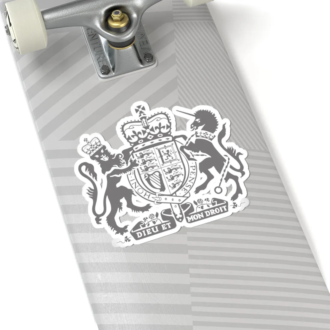 Dieu et mon droit (United Kingdom) (Coat of Arms) STICKER Vinyl Kiss-Cut Decal - The Sticker Space