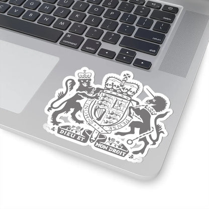 Dieu et mon droit (United Kingdom) (Coat of Arms) STICKER Vinyl Kiss-Cut Decal - The Sticker Space