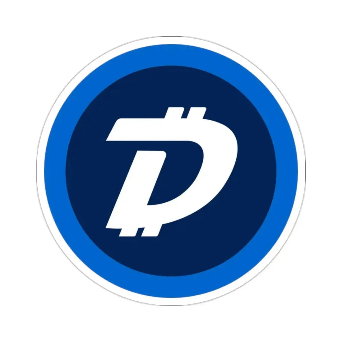 DIGIBYTE DGB (Cryptocurrency) STICKER Vinyl Die-Cut Decal 2 Inch - The Sticker Space
