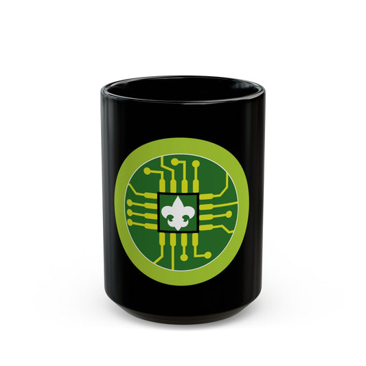 Digital Technology (Boy Scout Merit Badge) Black Coffee Mug-15oz-The Sticker Space