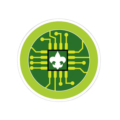 Digital Technology (Boy Scout Merit Badge) STICKER Vinyl Kiss-Cut Decal 6 Inch White - The Sticker Space