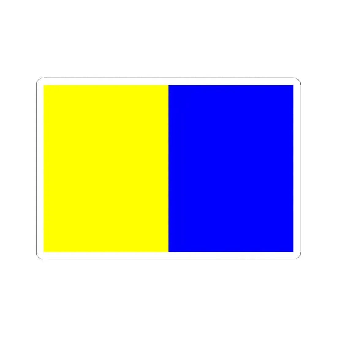 DilbeekVlag (Belgium) STICKER Vinyl Kiss-Cut Decal 2 Inch White - The Sticker Space