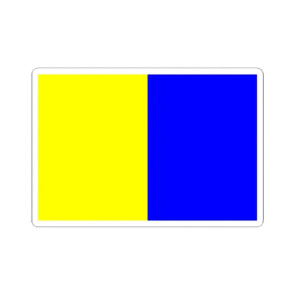 DilbeekVlag (Belgium) STICKER Vinyl Kiss-Cut Decal 2 Inch White - The Sticker Space