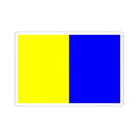 DilbeekVlag (Belgium) STICKER Vinyl Kiss-Cut Decal 2 Inch White - The Sticker Space