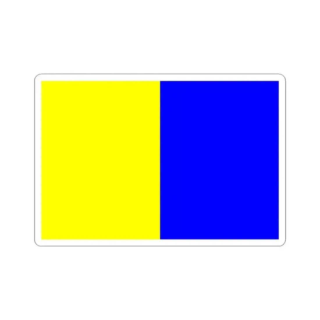 DilbeekVlag (Belgium) STICKER Vinyl Kiss-Cut Decal 3 Inch White - The Sticker Space