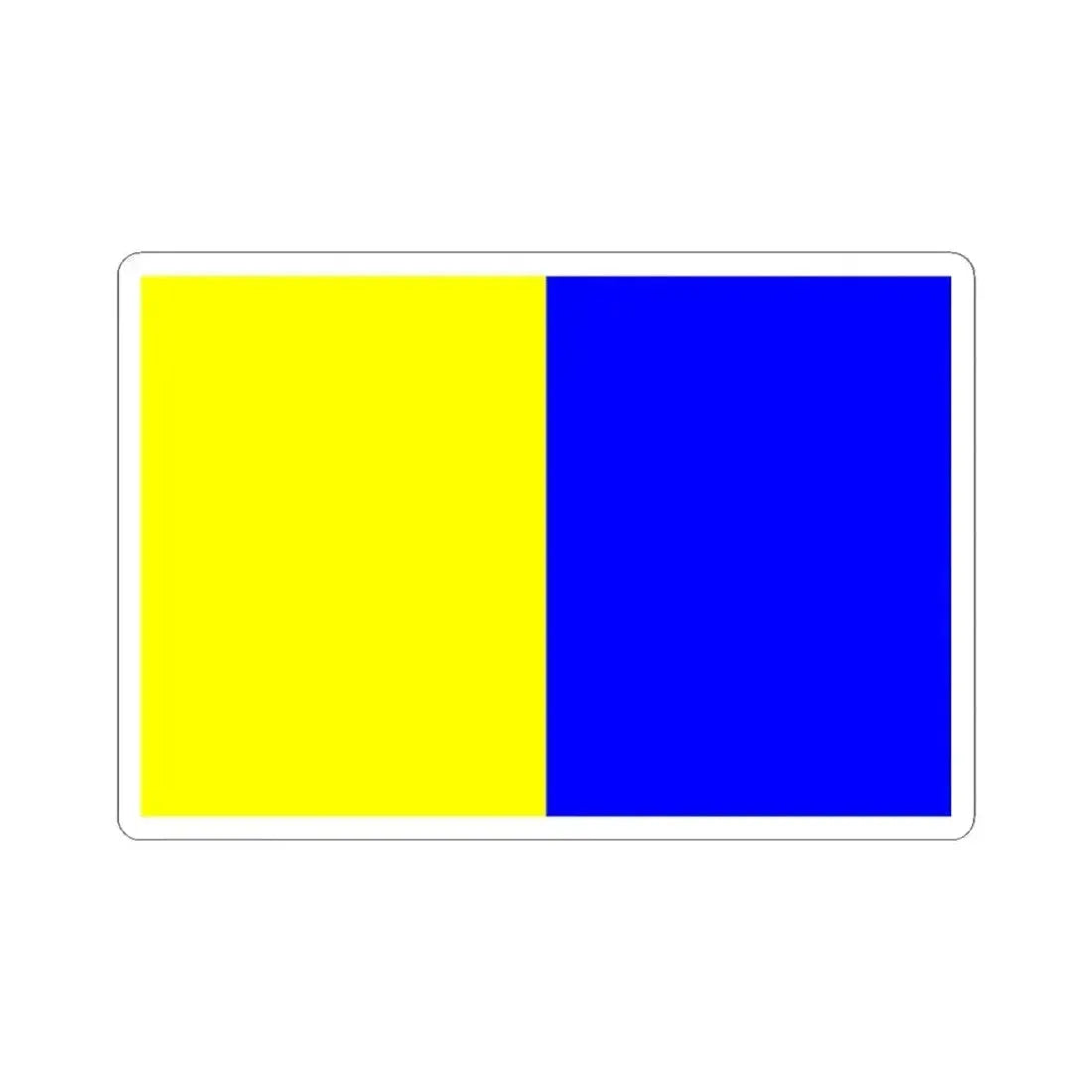 DilbeekVlag (Belgium) STICKER Vinyl Kiss-Cut Decal 4 Inch White - The Sticker Space