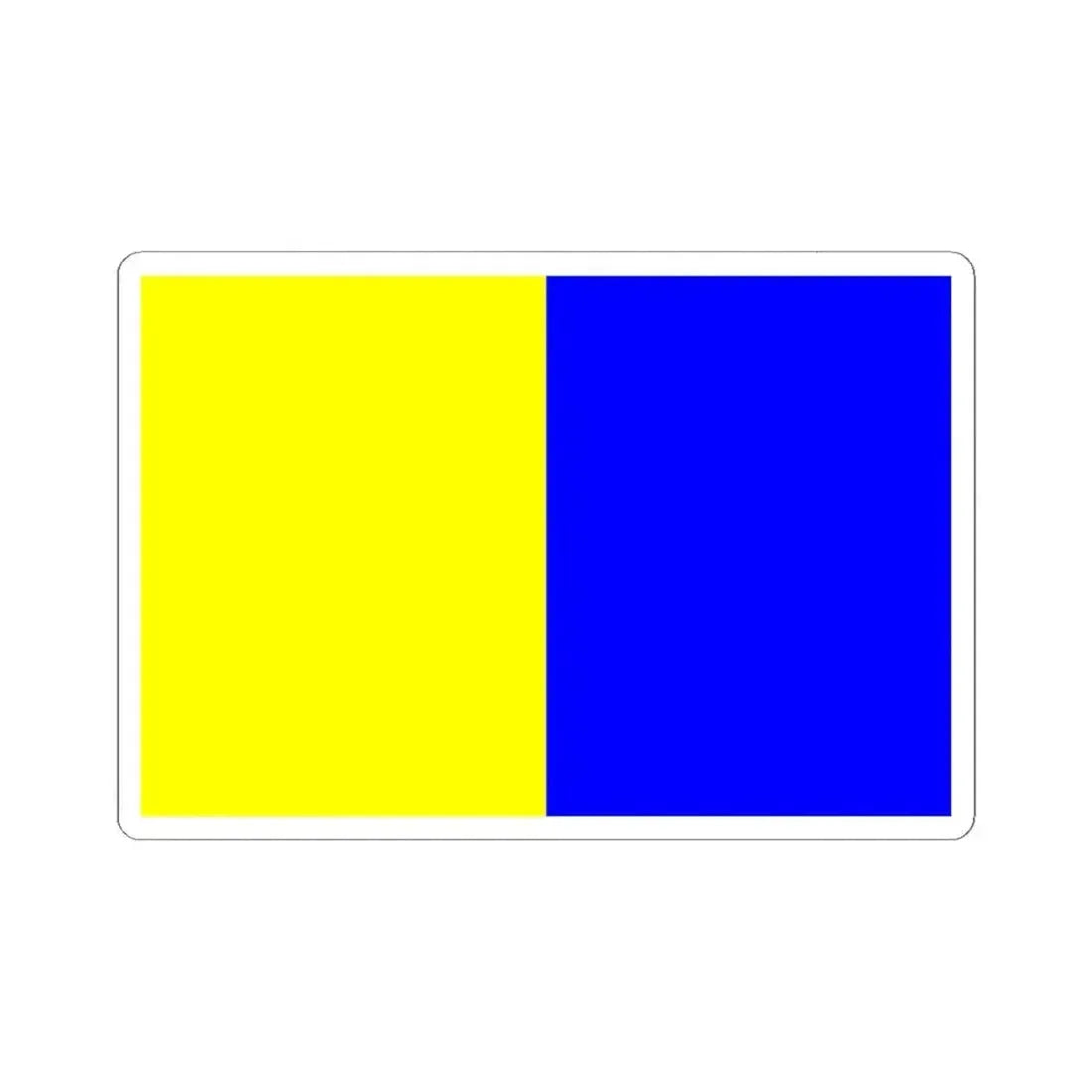 DilbeekVlag (Belgium) STICKER Vinyl Kiss-Cut Decal 6 Inch White - The Sticker Space