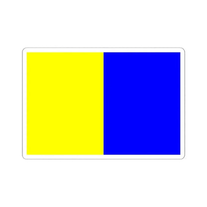 DilbeekVlag (Belgium) STICKER Vinyl Kiss-Cut Decal 6 Inch White - The Sticker Space