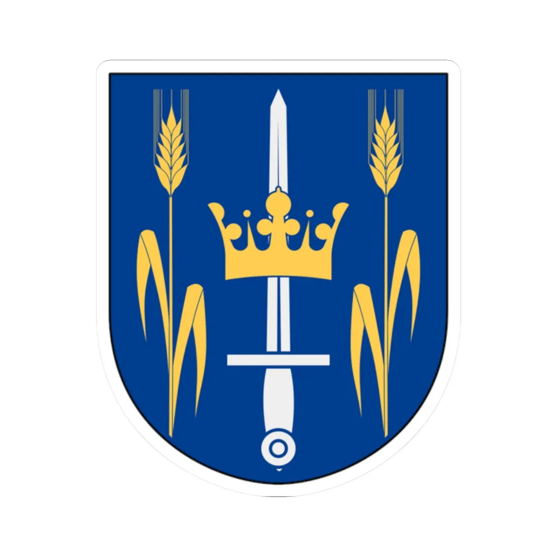Dimbo vapen (Sweden) (Coat of Arms) STICKER Vinyl Kiss-Cut Decal 2 Inch White - The Sticker Space