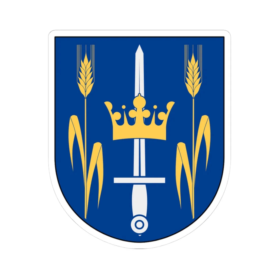 Dimbo vapen (Sweden) (Coat of Arms) STICKER Vinyl Kiss-Cut Decal 3 Inch White - The Sticker Space